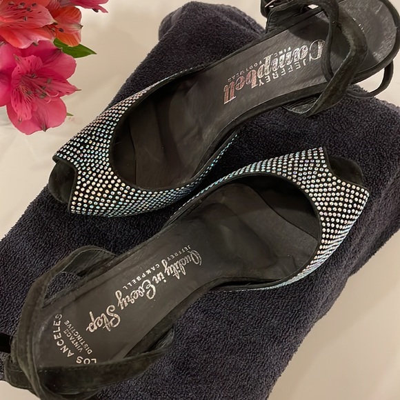 JEFFREY CAMPBELL peep toe sandal. Bring bling to your closet!! - Picture 2 of 4